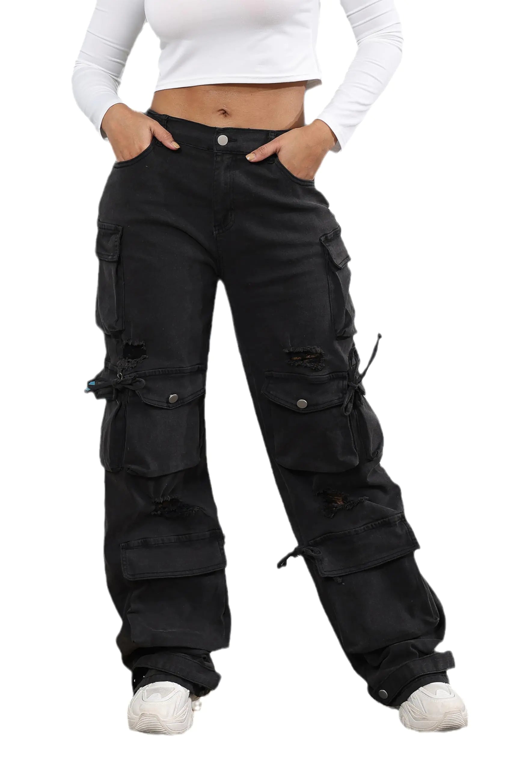 Women’s Baggy Jeans Y2k Cargo Jeans