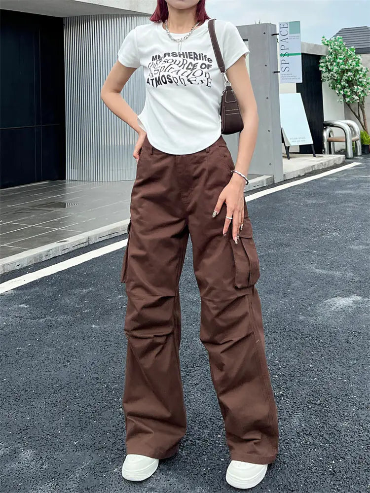 Y2K Vintage White Cargo Pants